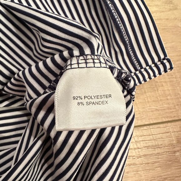 PETER MILLAR MENS SUMMER COMFORT BLACK STRIPE GOLF POLO SHIRT DRI FIT XL - Picture 8 of 9